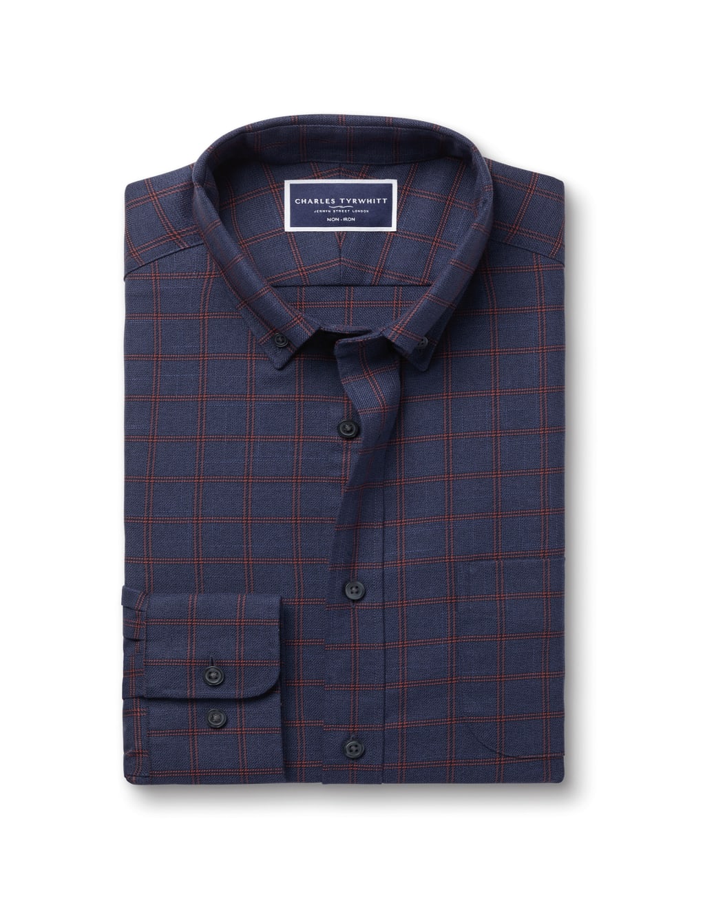 Slim Fit Non Iron Pure Cotton Check Shirt 2 of 6