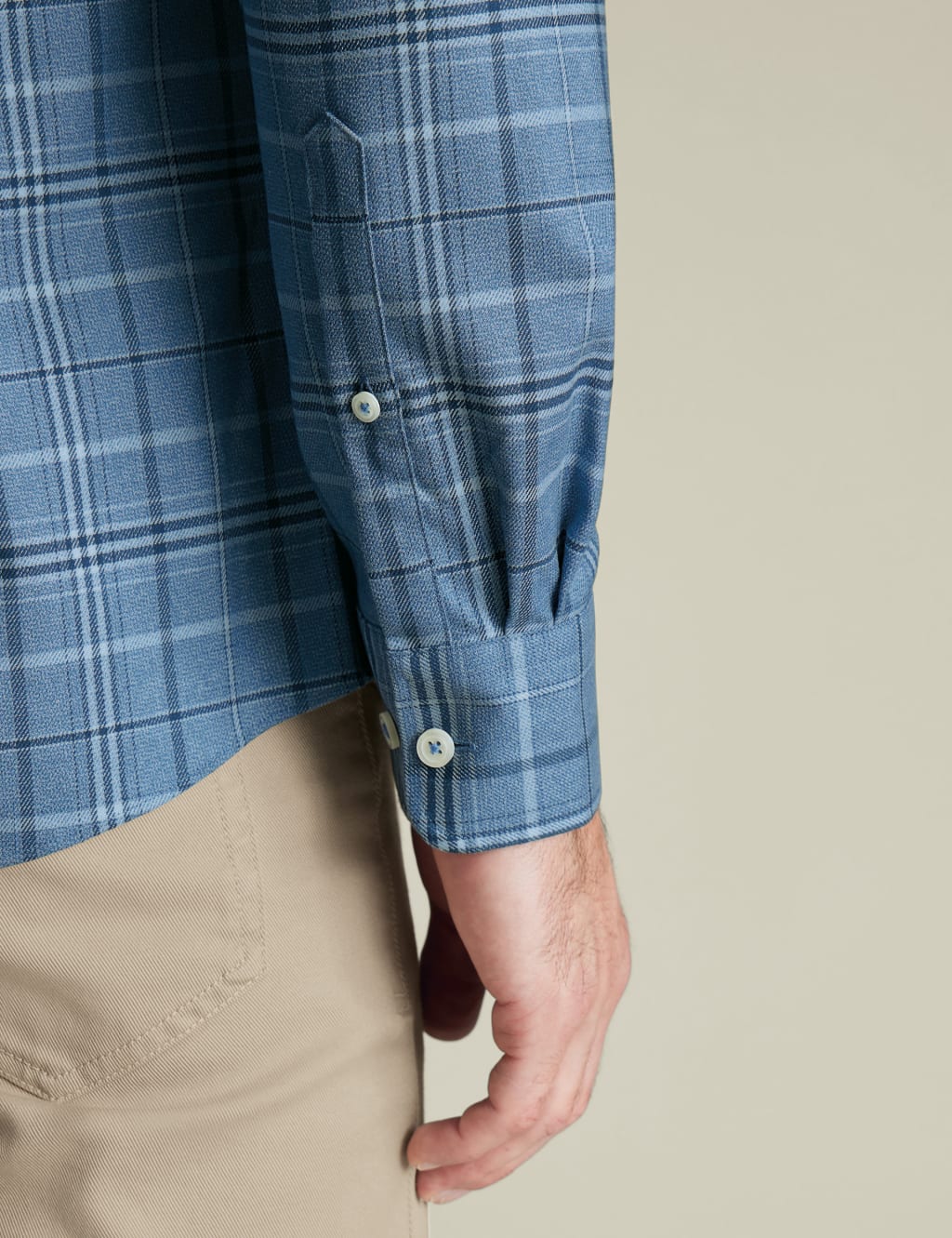 Slim Fit Non Iron Pure Cotton Check Shirt 4 of 6