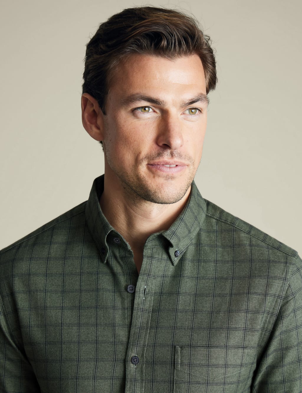 Slim Fit Non Iron Pure Cotton Check Shirt 3 of 6