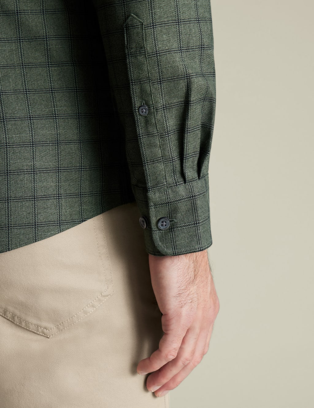 Slim Fit Non Iron Pure Cotton Check Shirt 4 of 6
