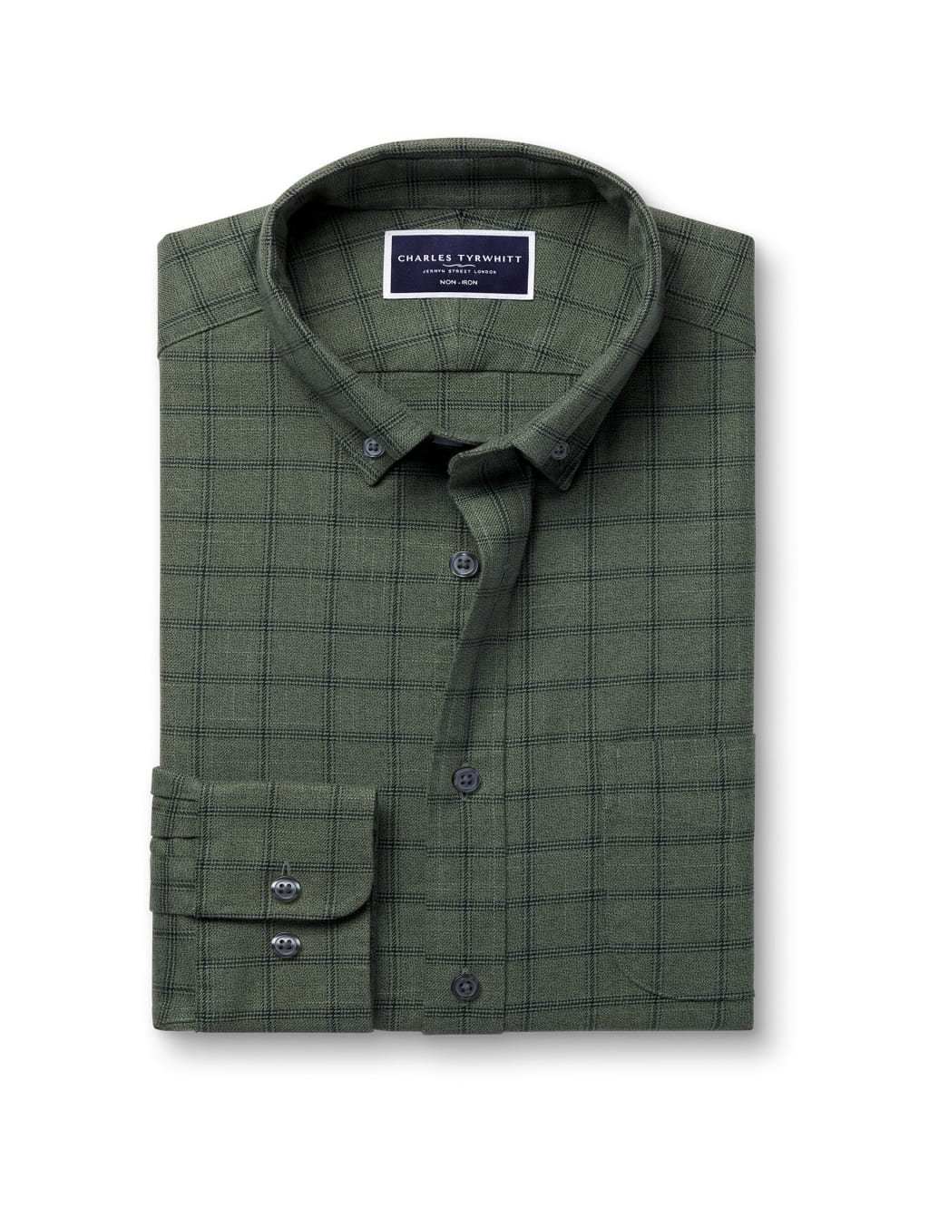 Slim Fit Non Iron Pure Cotton Check Shirt 2 of 6