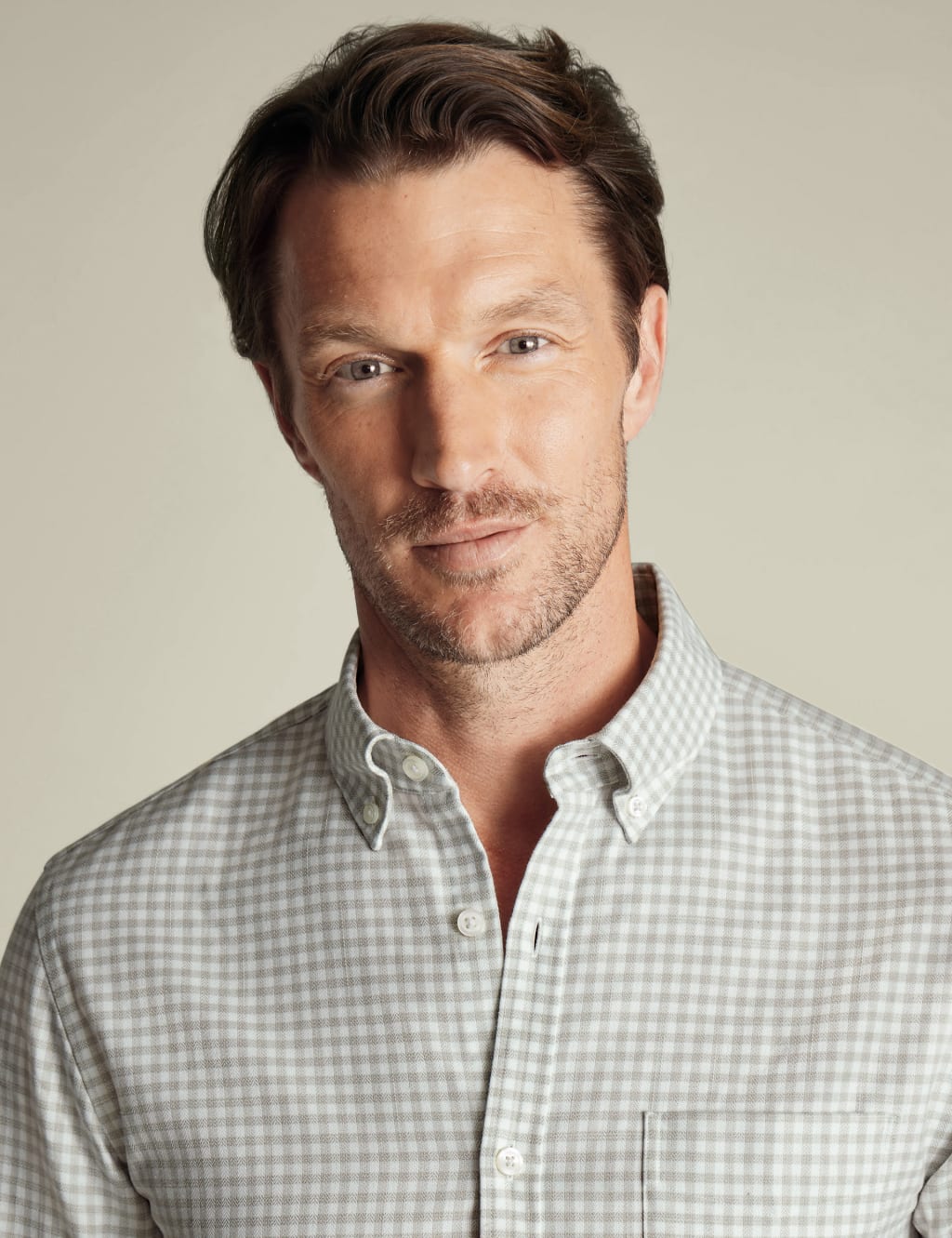 Slim Fit Non Iron Pure Cotton Gingham Shirt 3 of 6