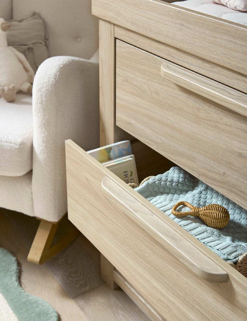 Franklin 2 Piece Cot Bed & Dresser Set 9 of 9