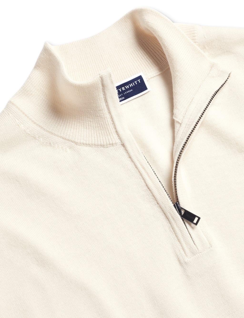 Pure Merino Wool Half Zip Jumper 4 of 5
