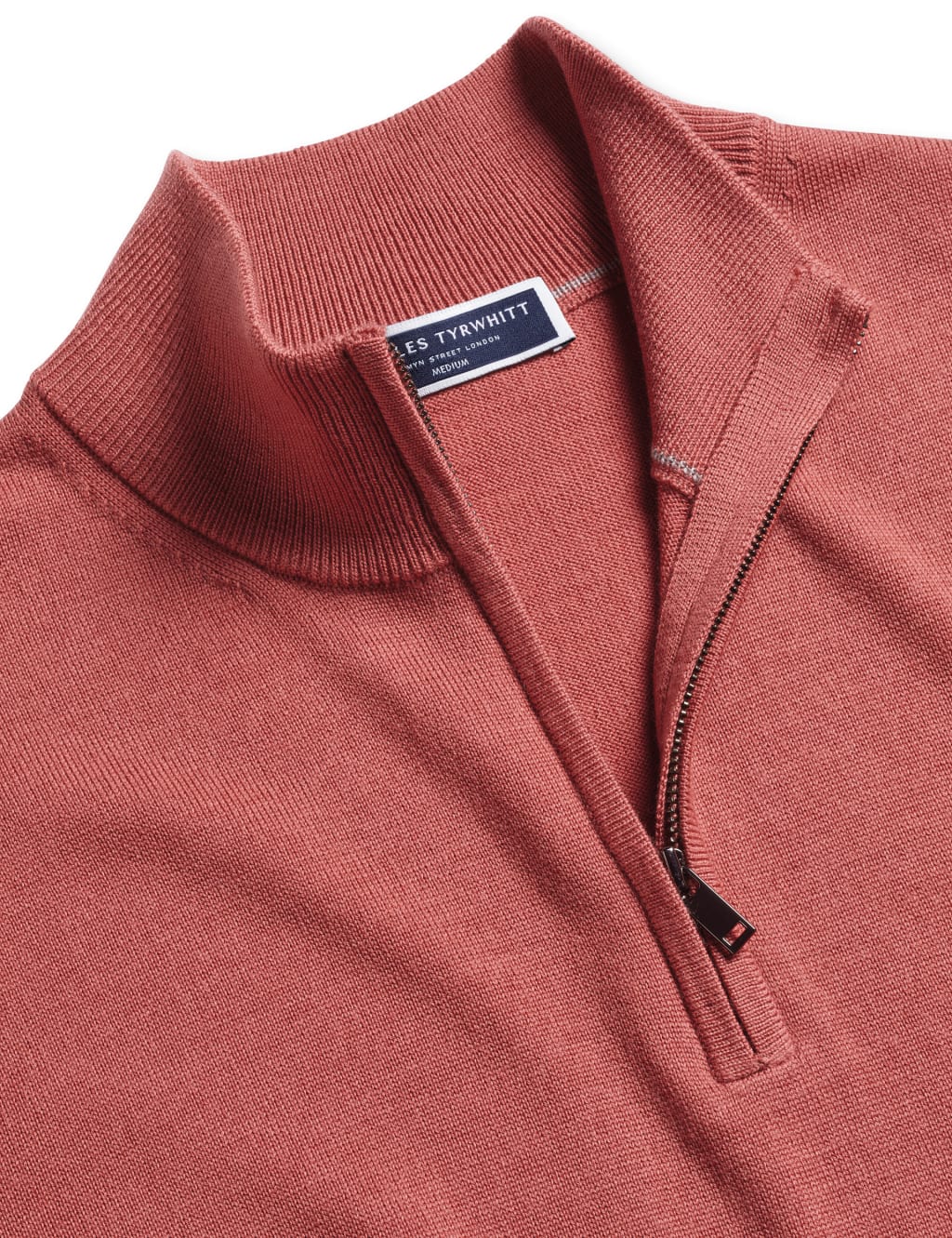 Pure Merino Wool Half Zip Jumper 4 of 5