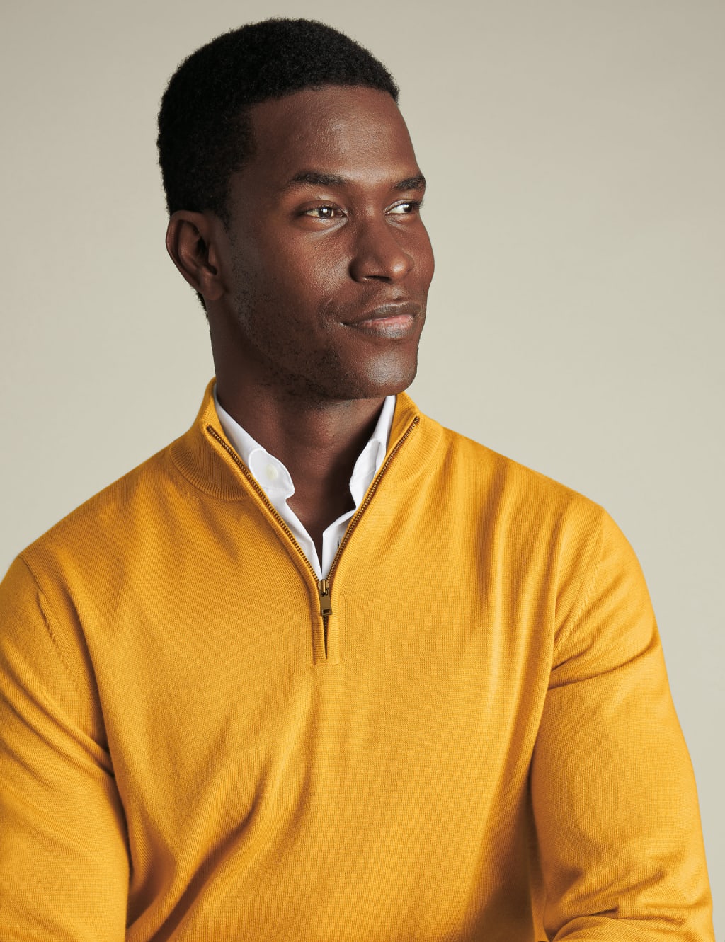 Pure Merino Wool Half Zip Jumper 3 of 4