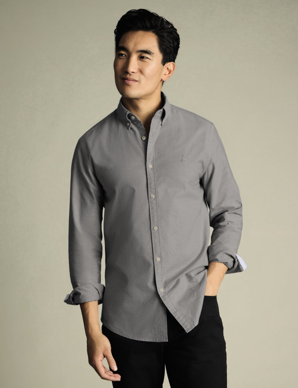 Slim Fit Pure Cotton Stretch Oxford Shirt 4 of 6