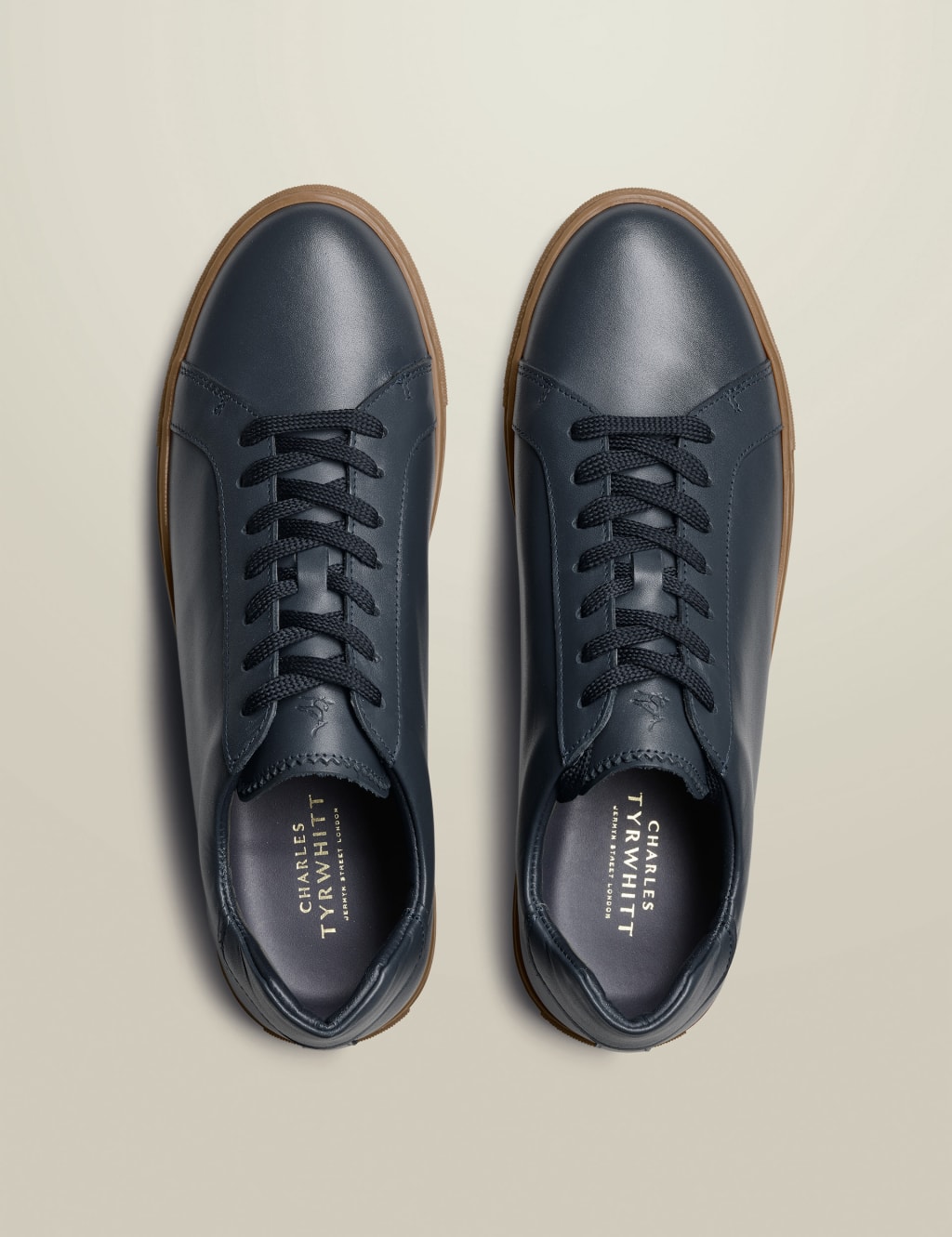 Leather Gum Sole Trainers 3 of 4