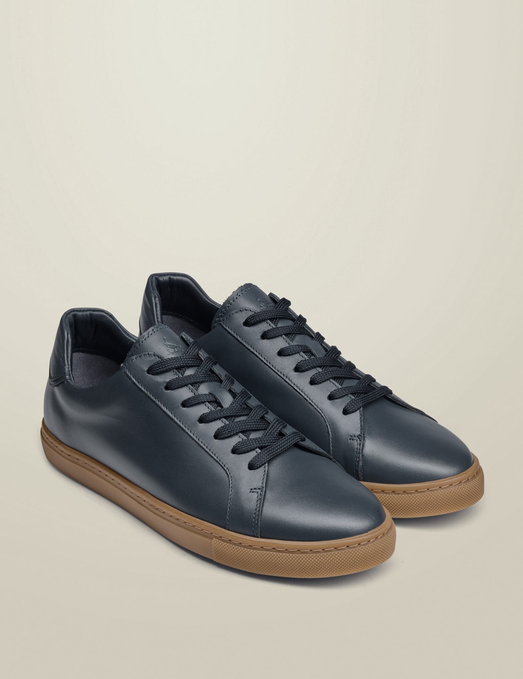 Leather Gum Sole Trainers 2 of 4