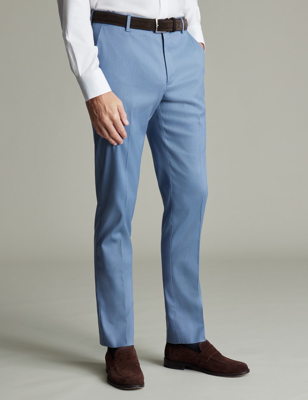 Slim Fit Smart Textured Stretch Chinos 2 of 4