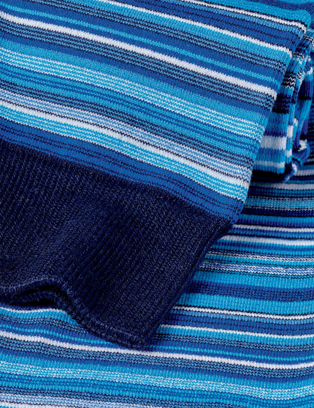 Striped Mercerised Cotton Socks 2 of 2