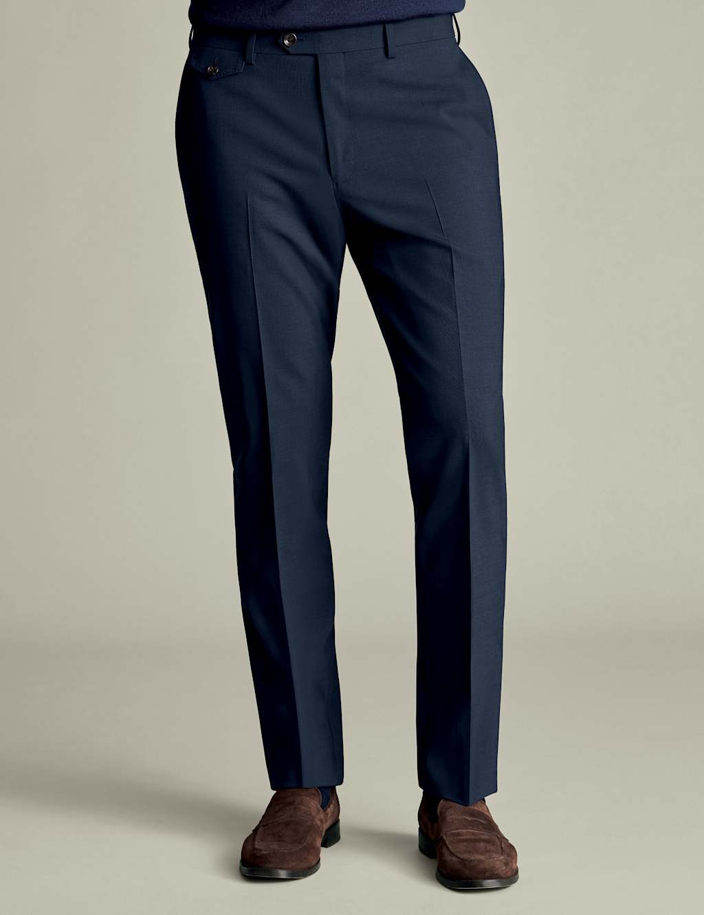 Regular Fit Wool Rich Stretch Suit Trousers 2 of 5