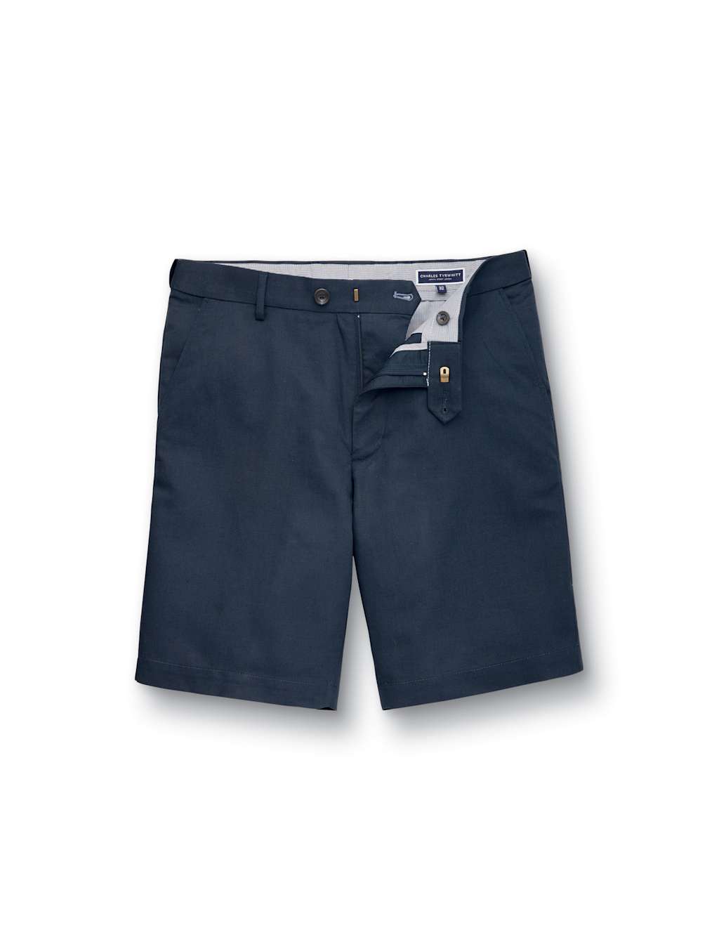 Linen Blend Flat Front Shorts 2 of 5