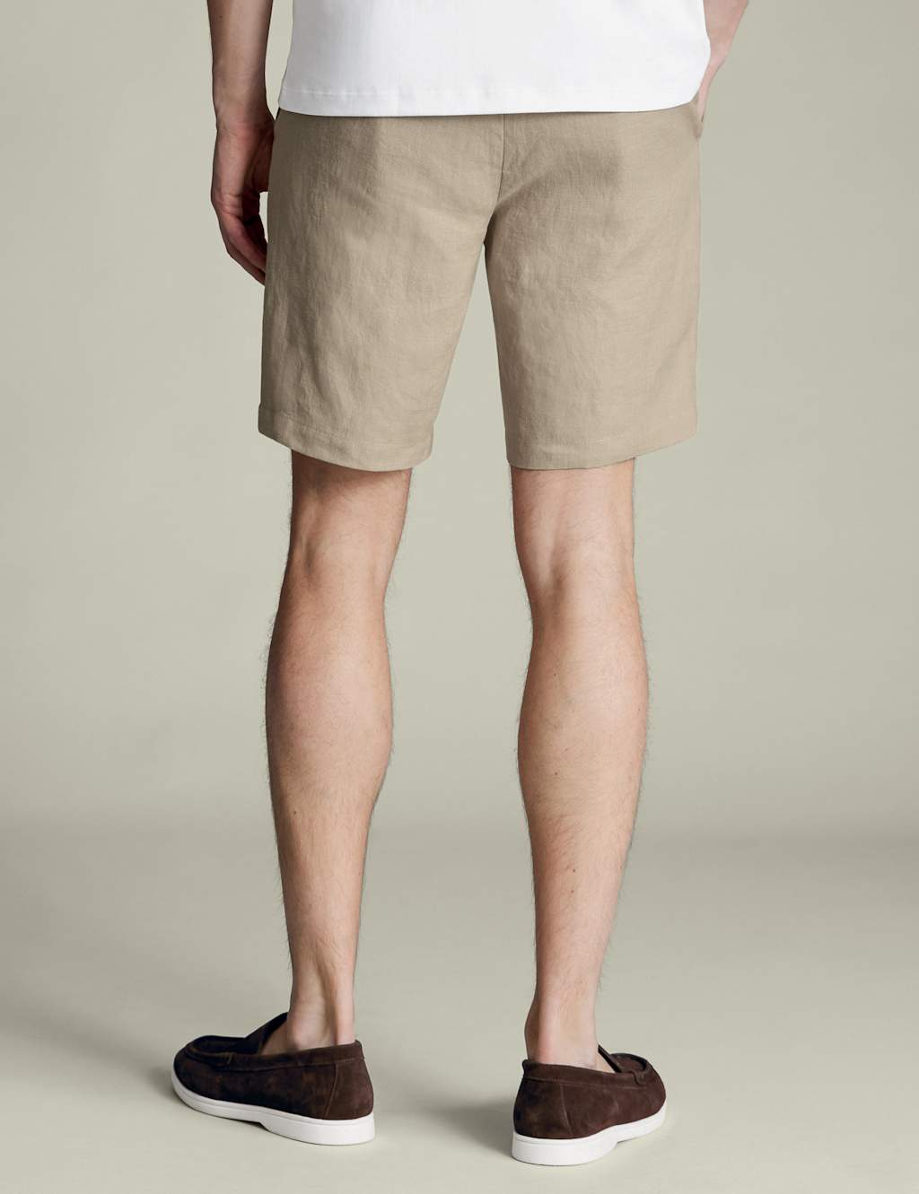 Pure Linen Flat Front Shorts 4 of 5
