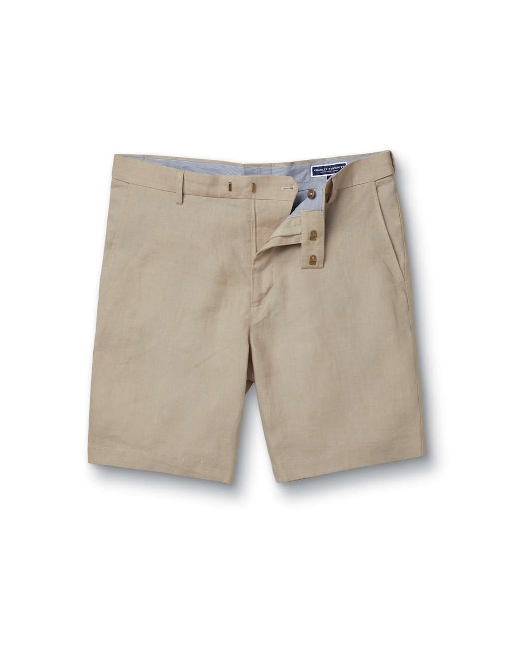 Pure Linen Flat Front Shorts 2 of 5