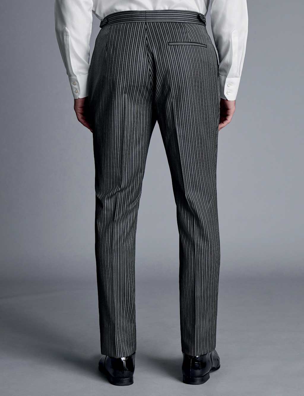 Slim Fit Pure Wool Pinstripe Suit Trousers 2 of 2