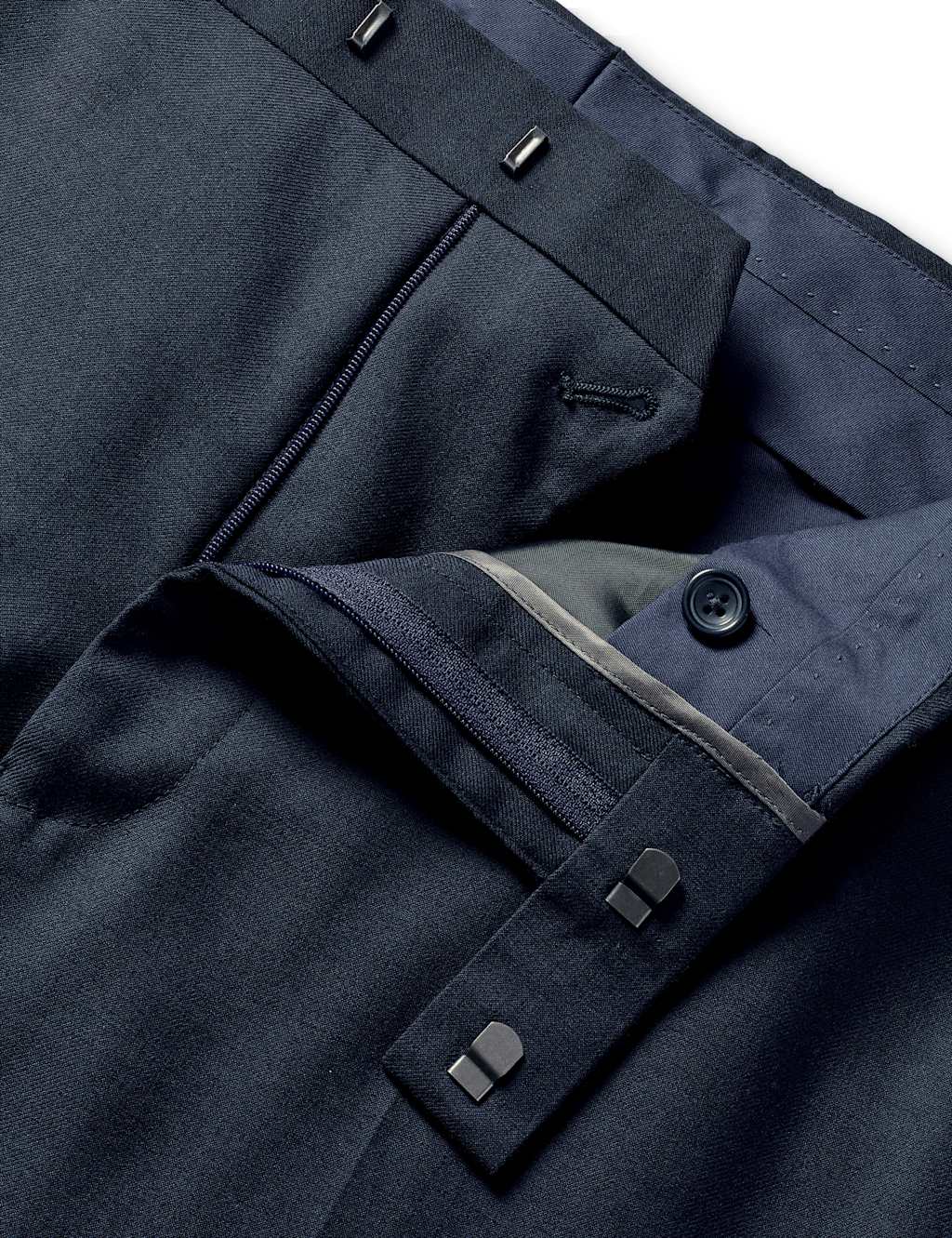 Regular Fit Pure Wool Suit Trousers 4 of 4