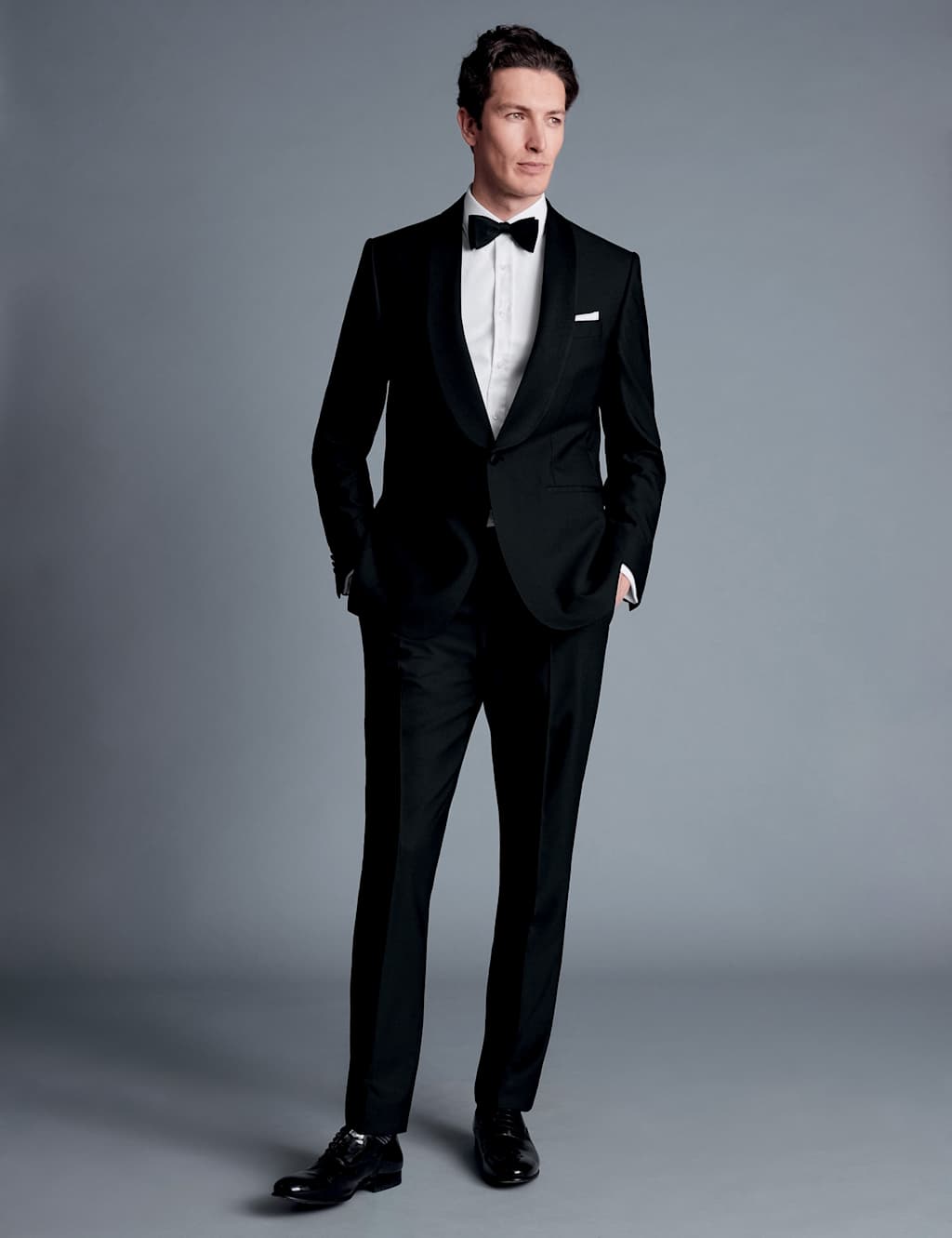 Regular Fit Super 120's Wool Tuxedo Jacket 2 of 4