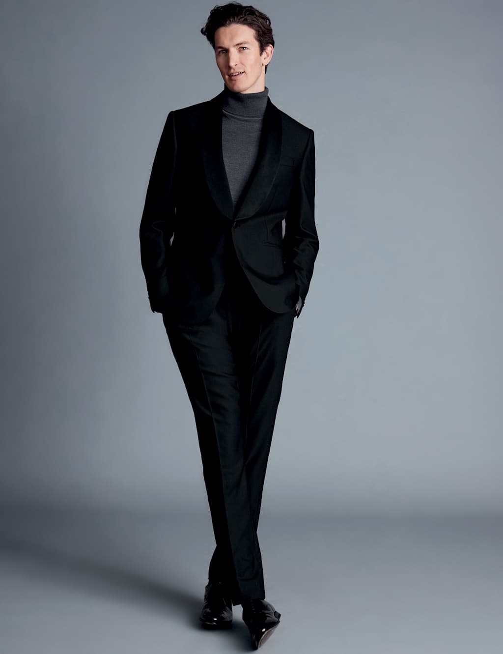 Regular Fit Super 120's Wool Tuxedo Jacket 4 of 4