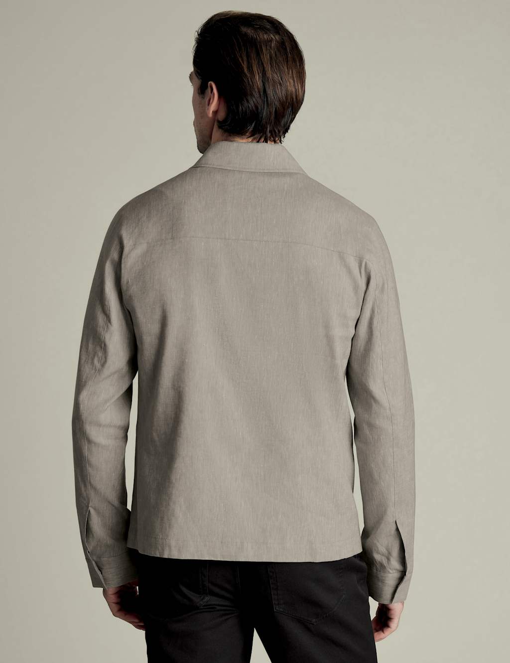 Linen Rich Stretch Harrington Jacket 3 of 5
