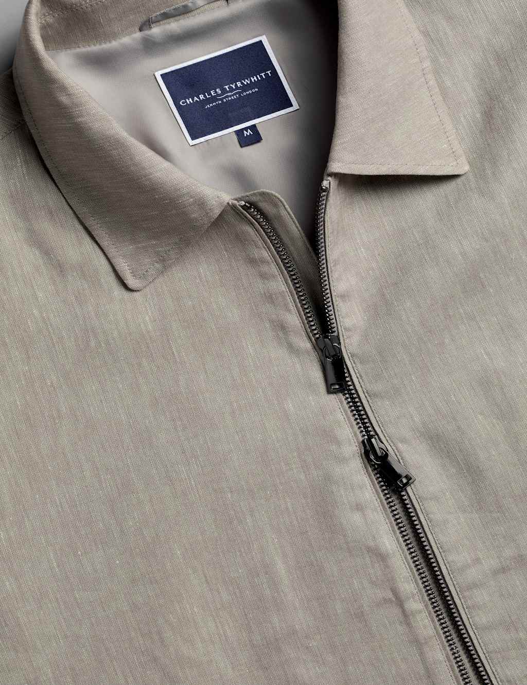 Linen Rich Stretch Harrington Jacket 4 of 5