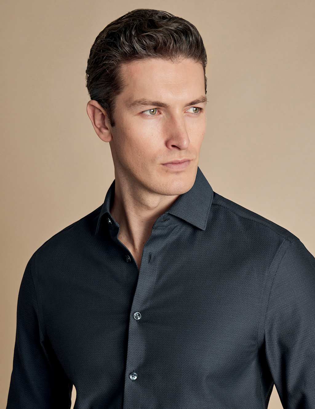 Non Iron Slim Fit Pure Cotton Stretch Shirt 3 of 5