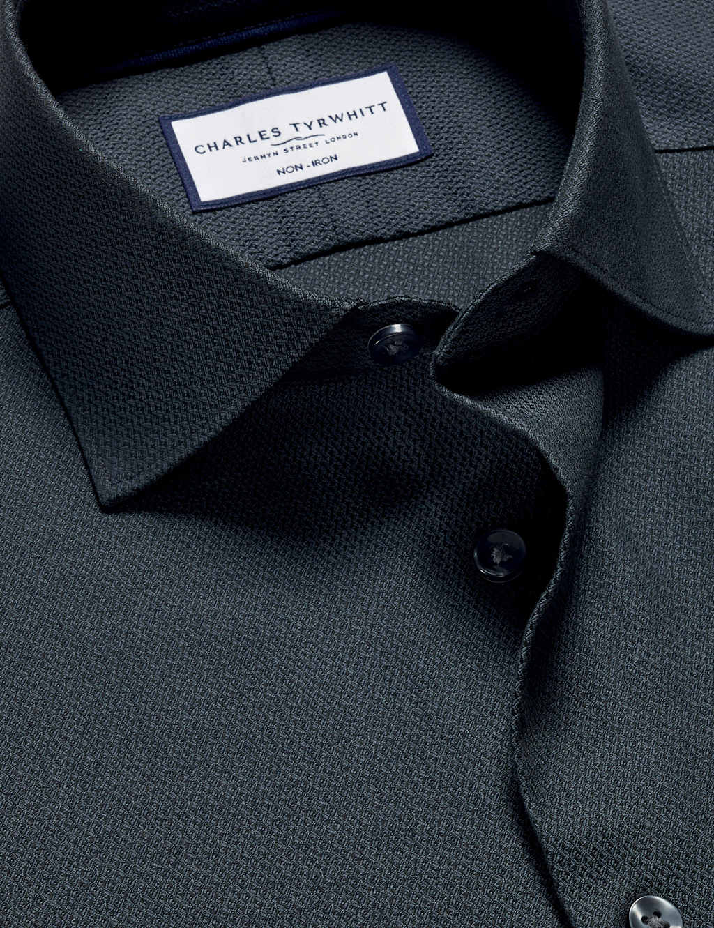 Non Iron Slim Fit Pure Cotton Stretch Shirt 4 of 5