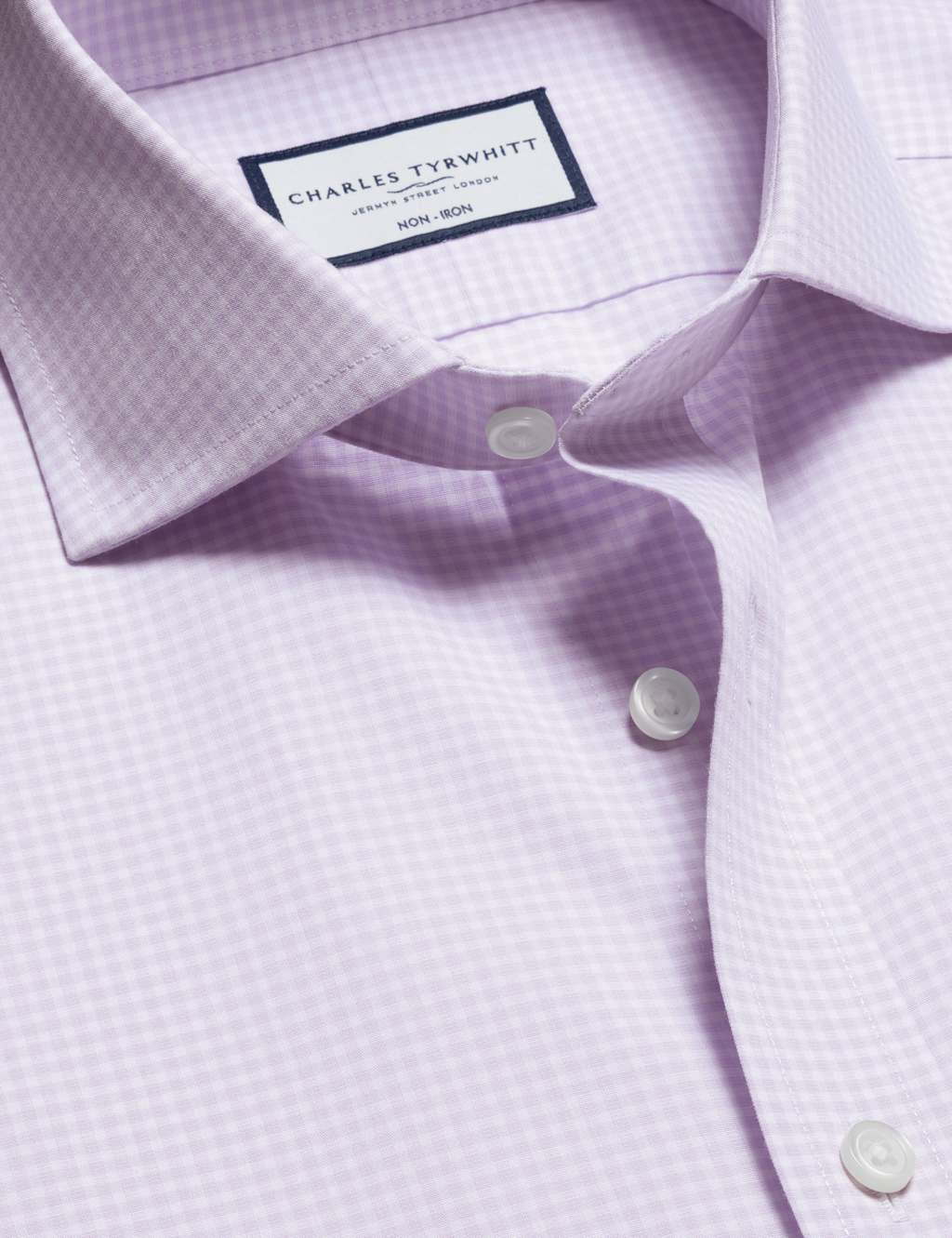 Non Iron Pure Cotton Gingham Check Shirt 4 of 5