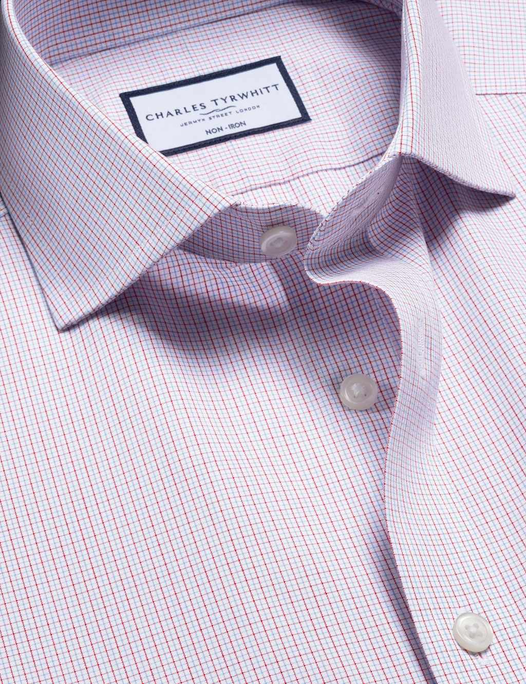 Non Iron Regular Fit Pure Cotton Check Shirt 4 of 5