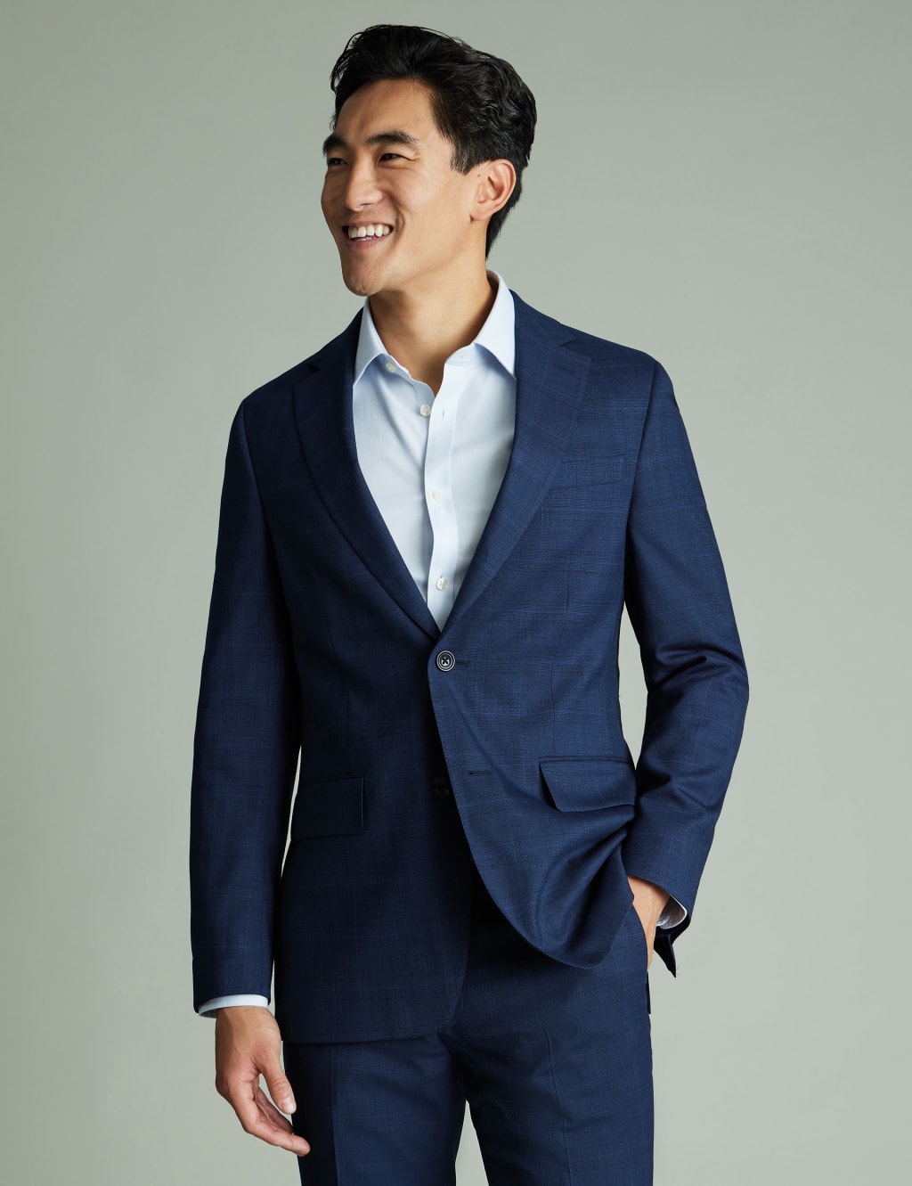 Slim Fit Wool Rich Check Suit Jacket 1 of 3