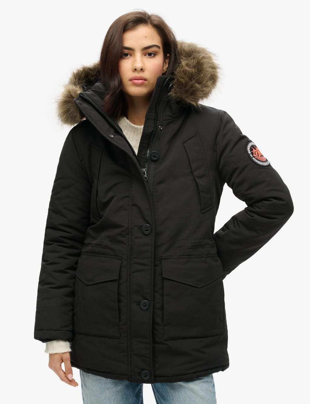 Hooded Parka Coat 1 of 5