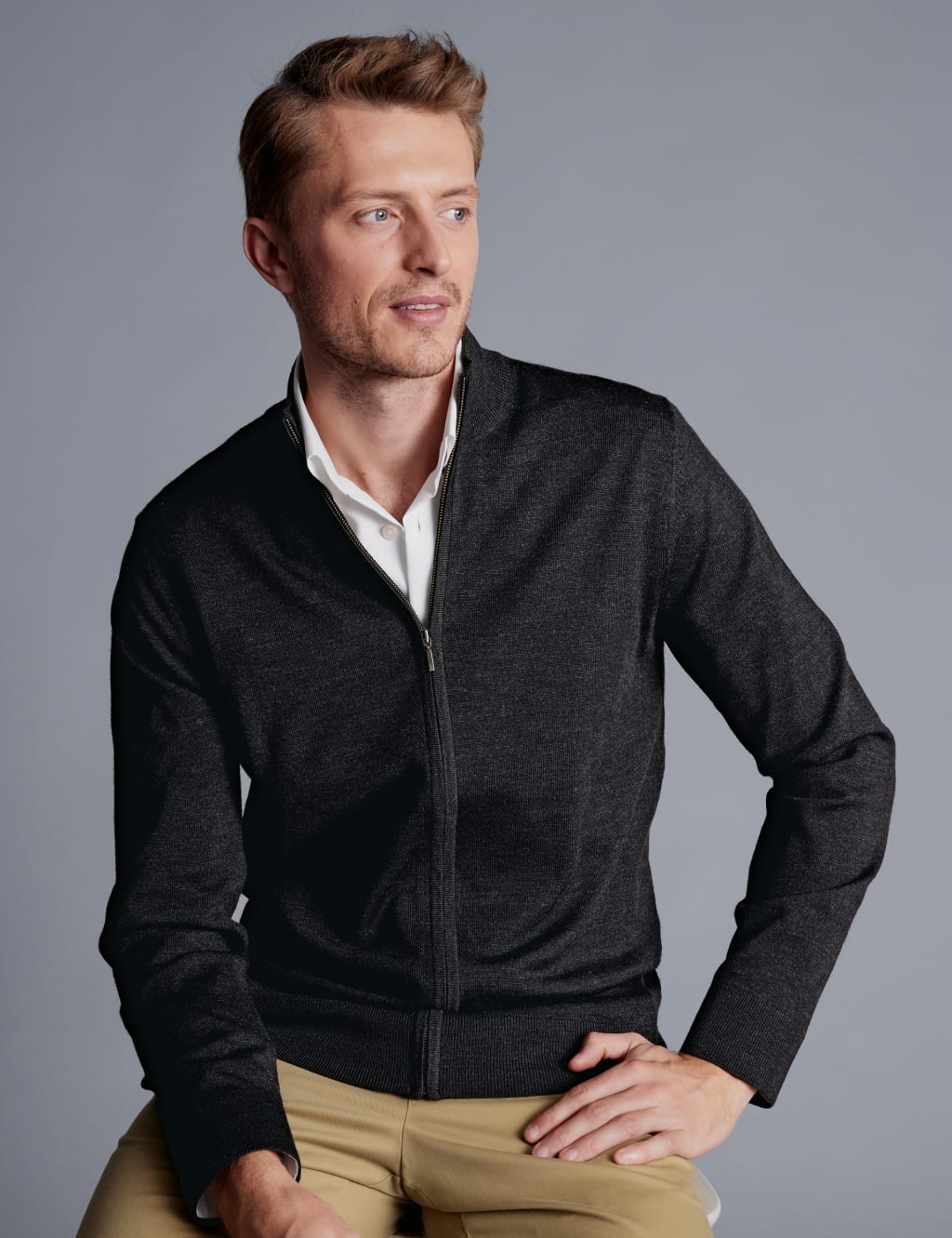 Extra fine merino wool cardigan shop