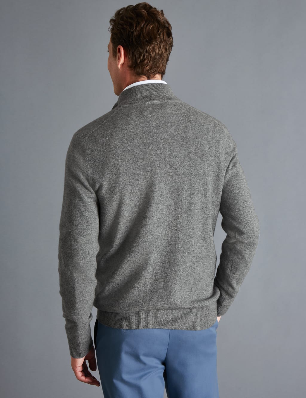 Pure Cashmere Half Zip Jumper 3 of 5