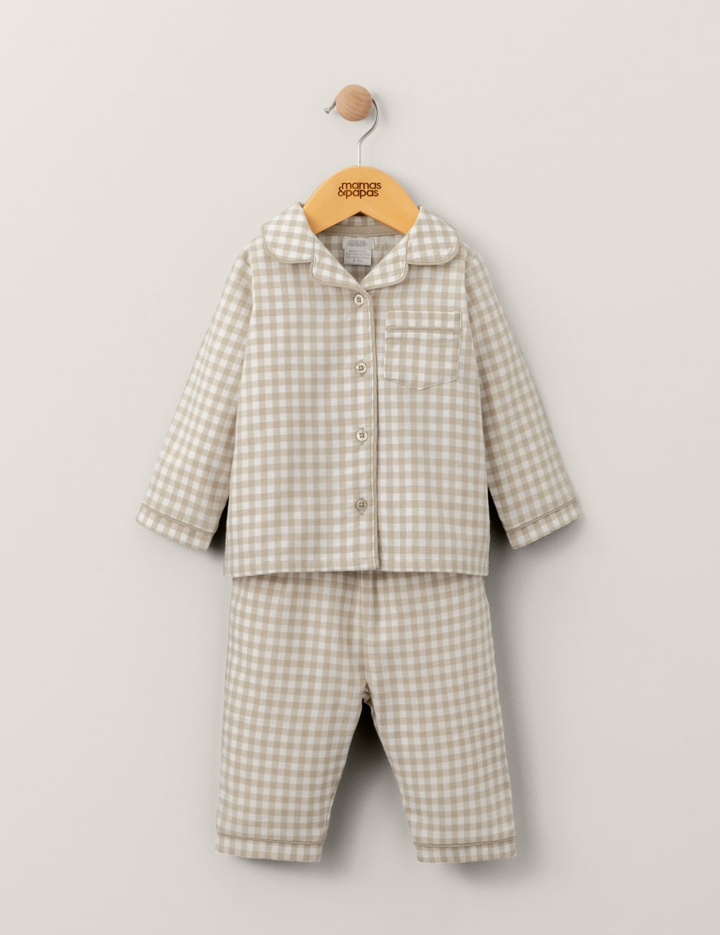 Sand Check Woven Pyjamas (6 Mths-3 Yrs) 4 of 4