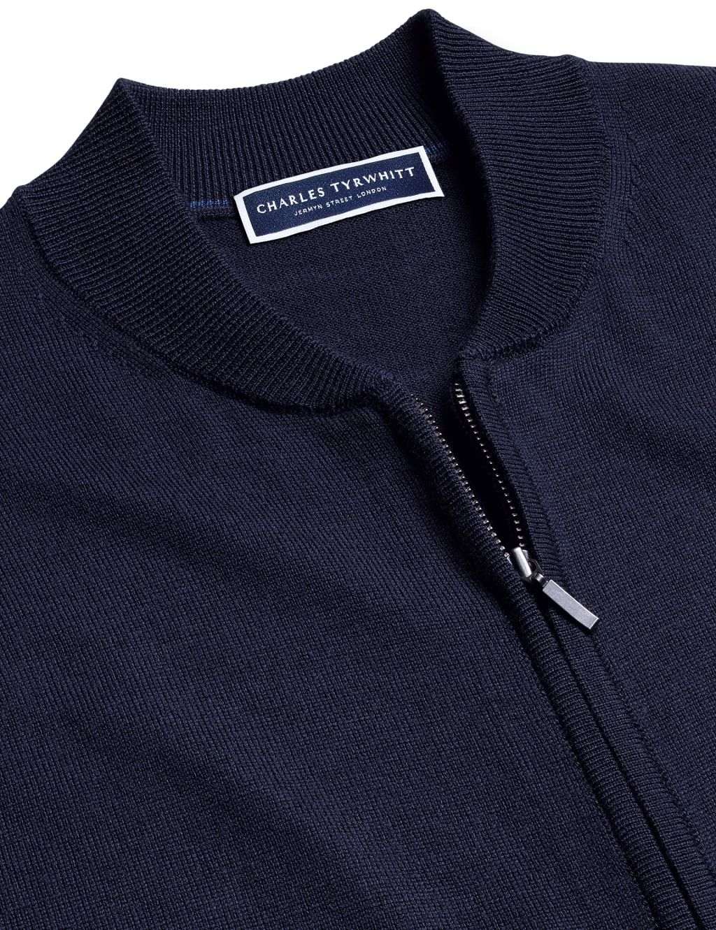 Pure Extra Fine Merino Wool Knitted Bomber