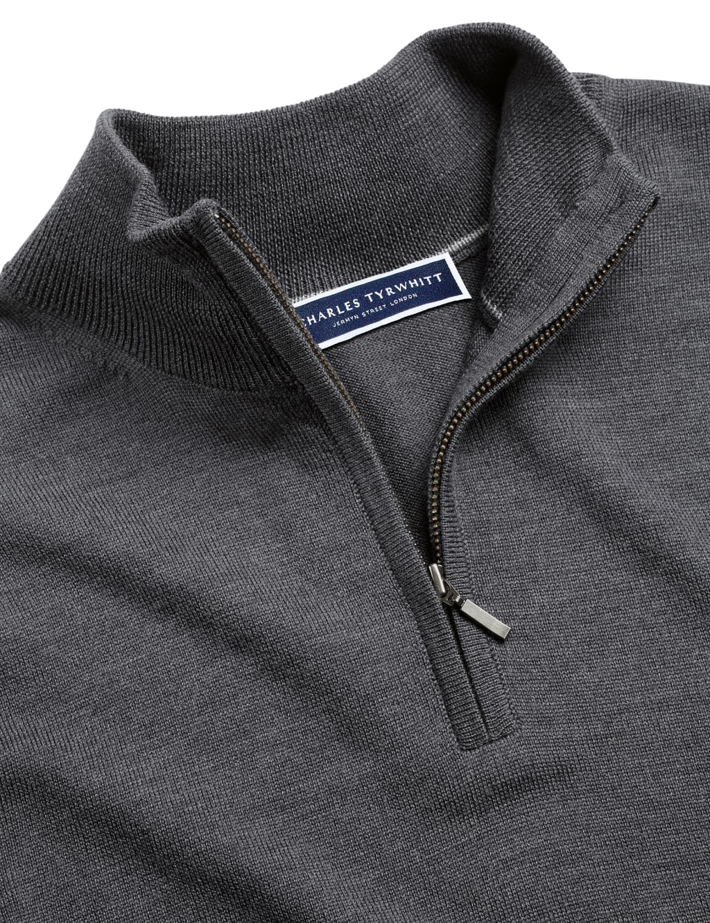 Pure Merino Wool Half Zip Jumper 4 of 4