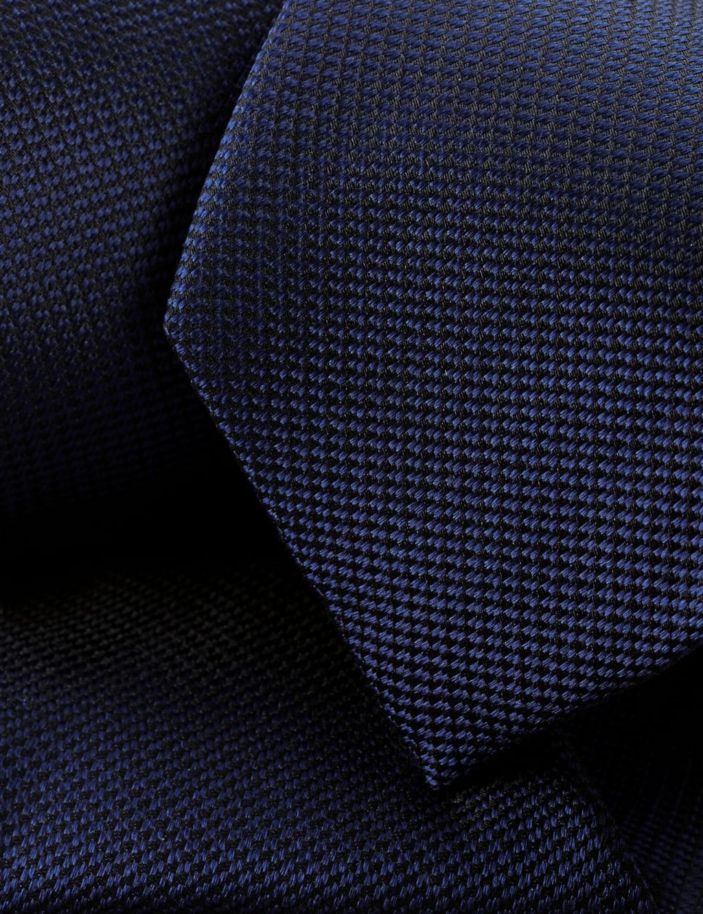 Slim Textured Pure Silk Tie 2 of 2