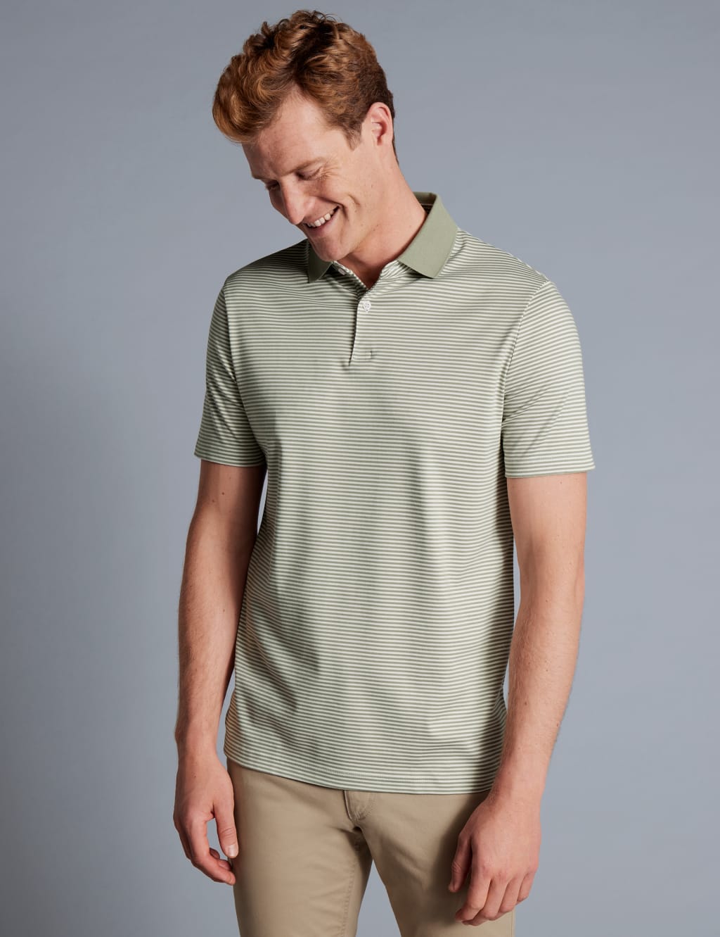 Pure Cotton Jersey Striped Polo Shirt 1 of 5