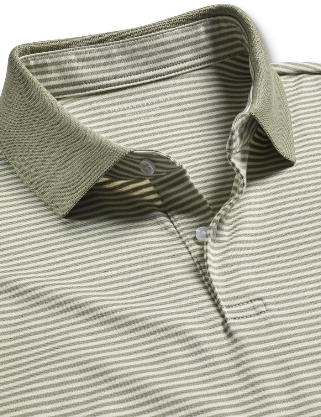 Pure Cotton Jersey Striped Polo Shirt 4 of 5