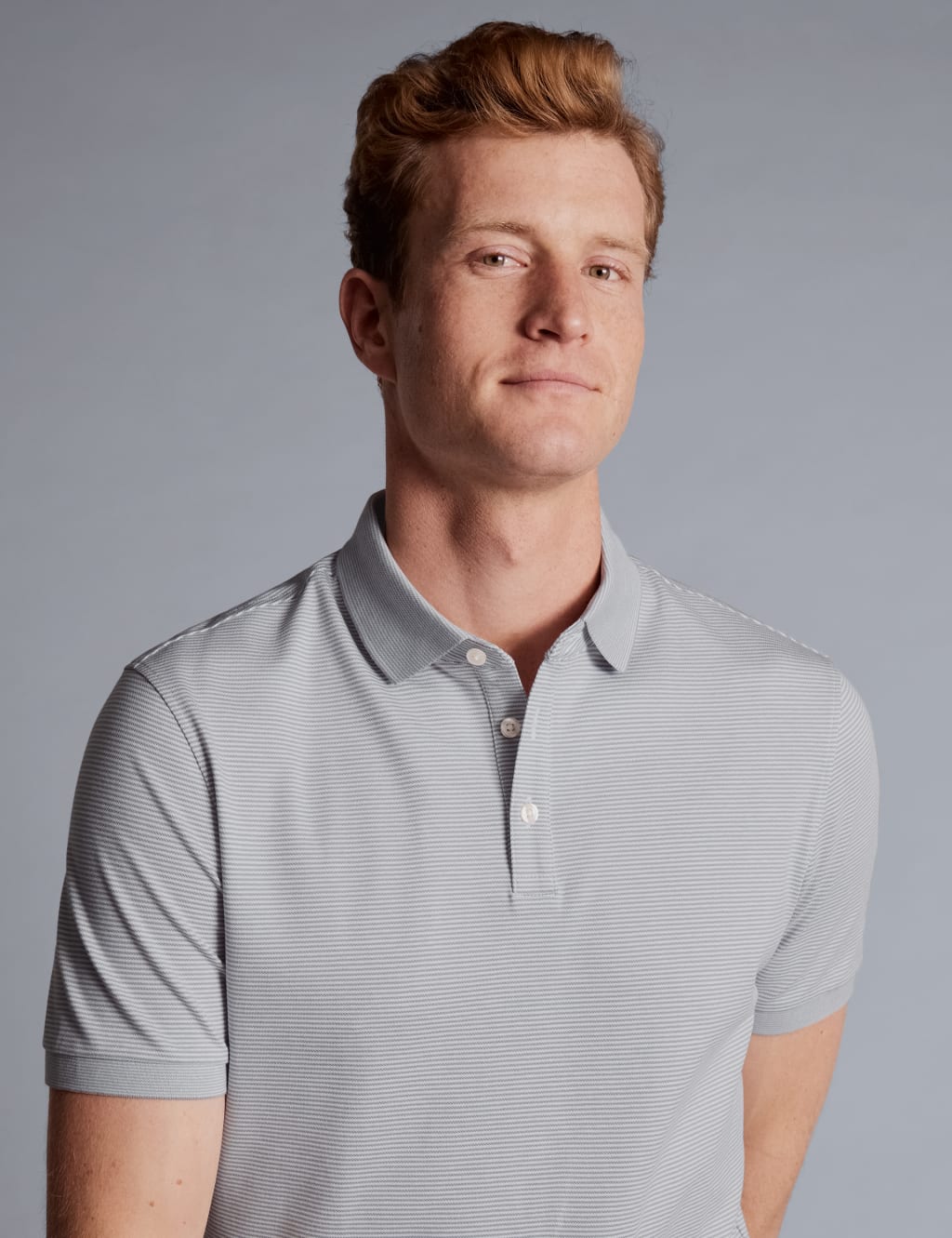 Cotton Rich Pique Striped Polo Shirt 3 of 5