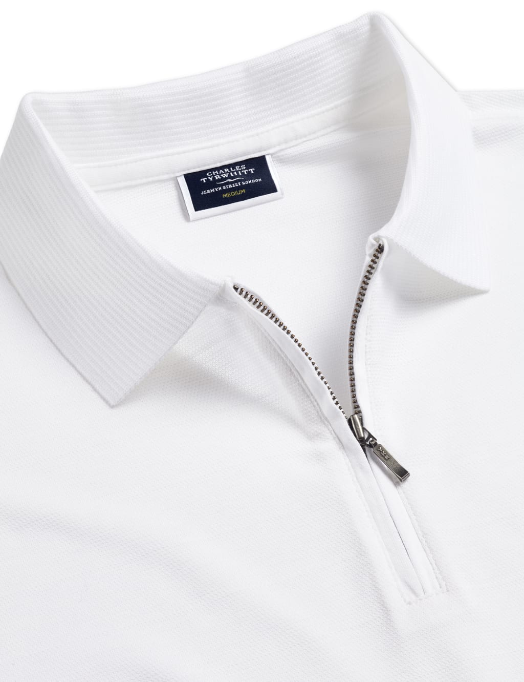 Pure Cotton Half Zip Polo Shirt 4 of 5