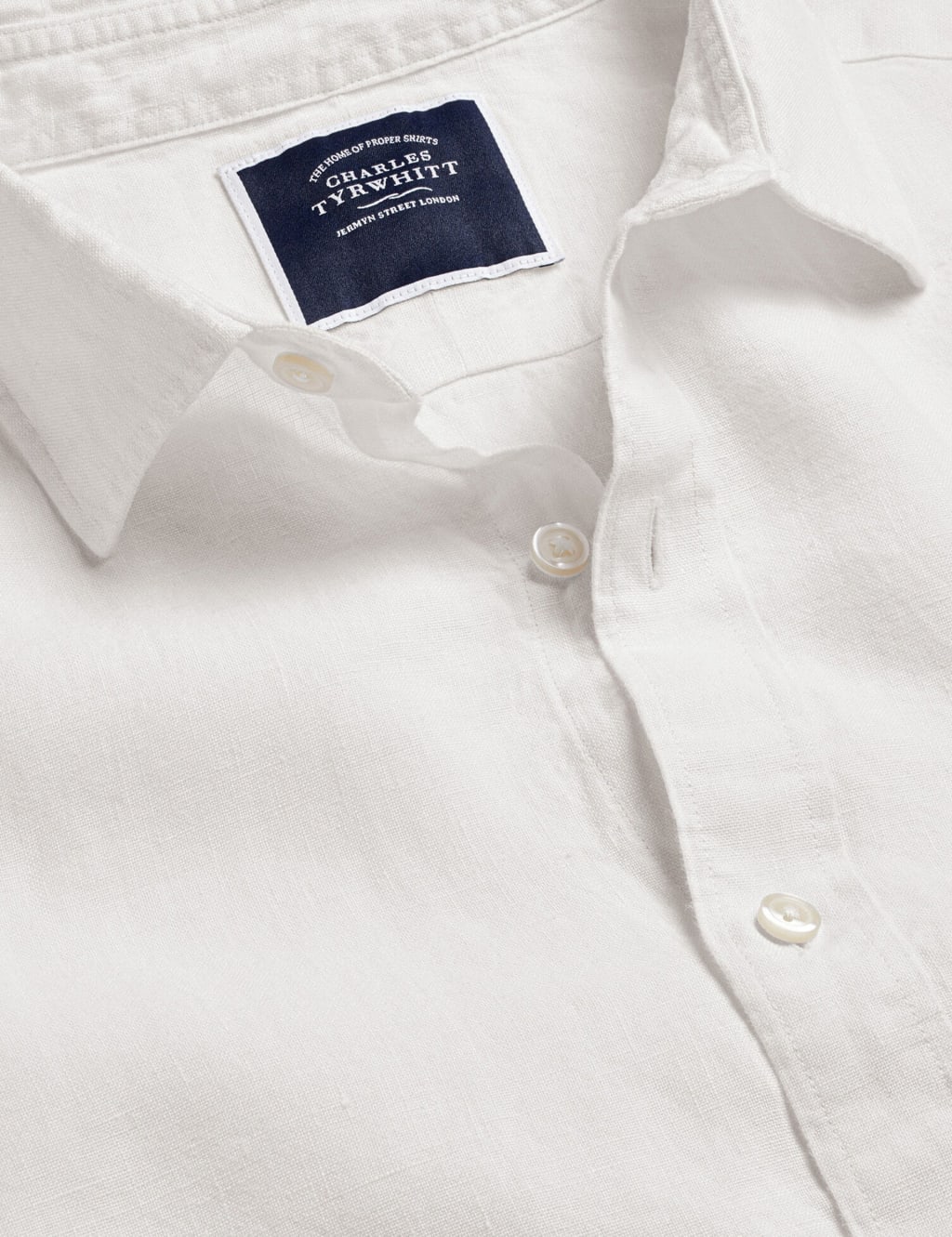 Slim Fit Pure Linen Shirt 2 of 2