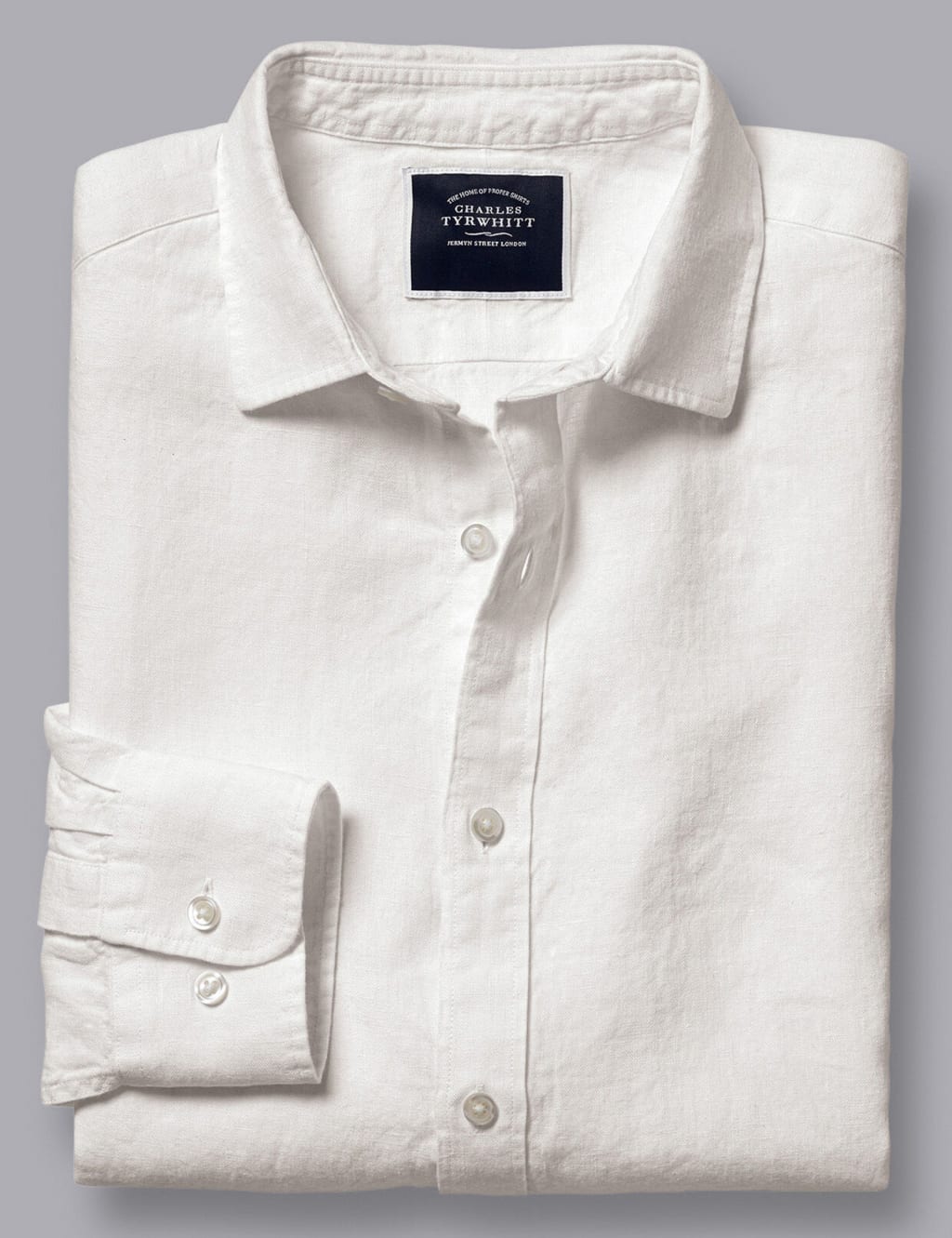 Slim Fit Pure Linen Shirt 1 of 2