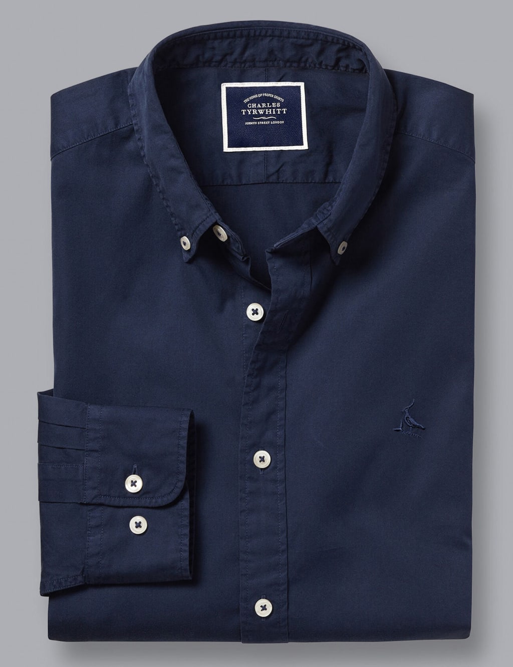 Slim Fit Pure Cotton Twill Shirt 1 of 3