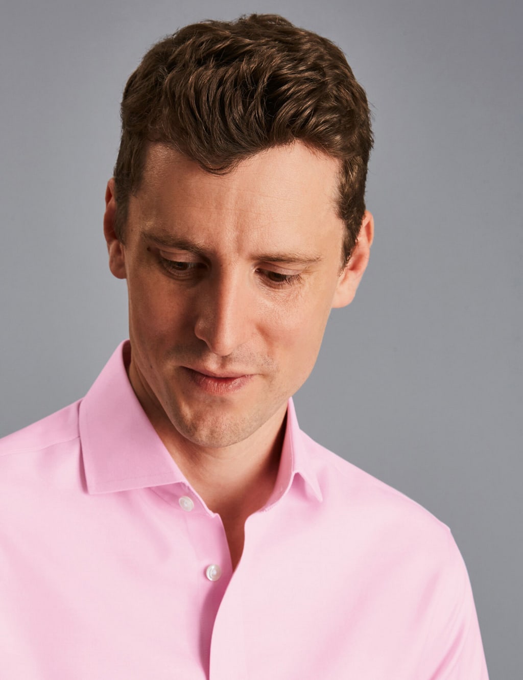 Slim Fit Non Iron Pure Cotton Twill Shirt 3 of 5