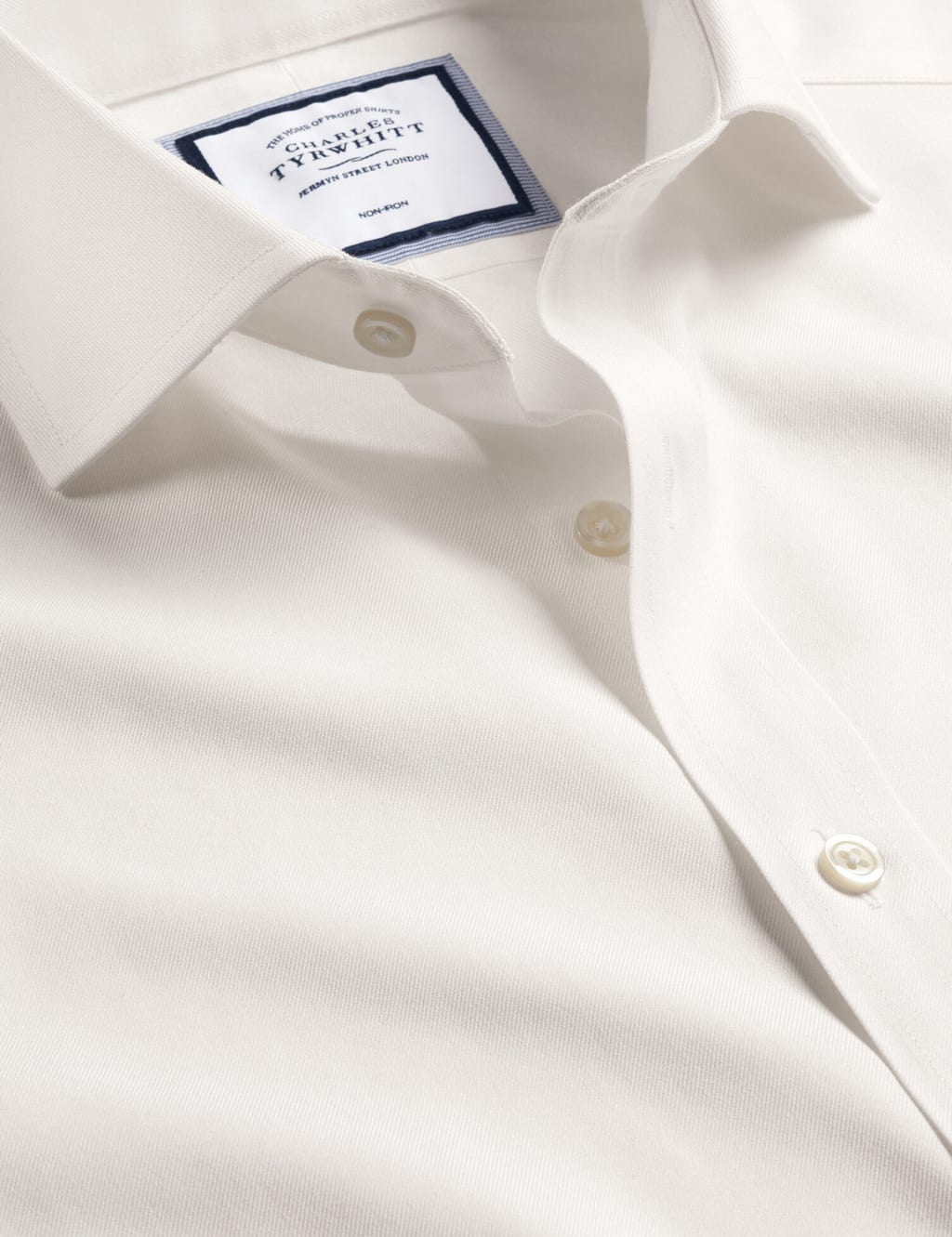Slim Fit Non Iron Pure Cotton Twill Shirt 5 of 5