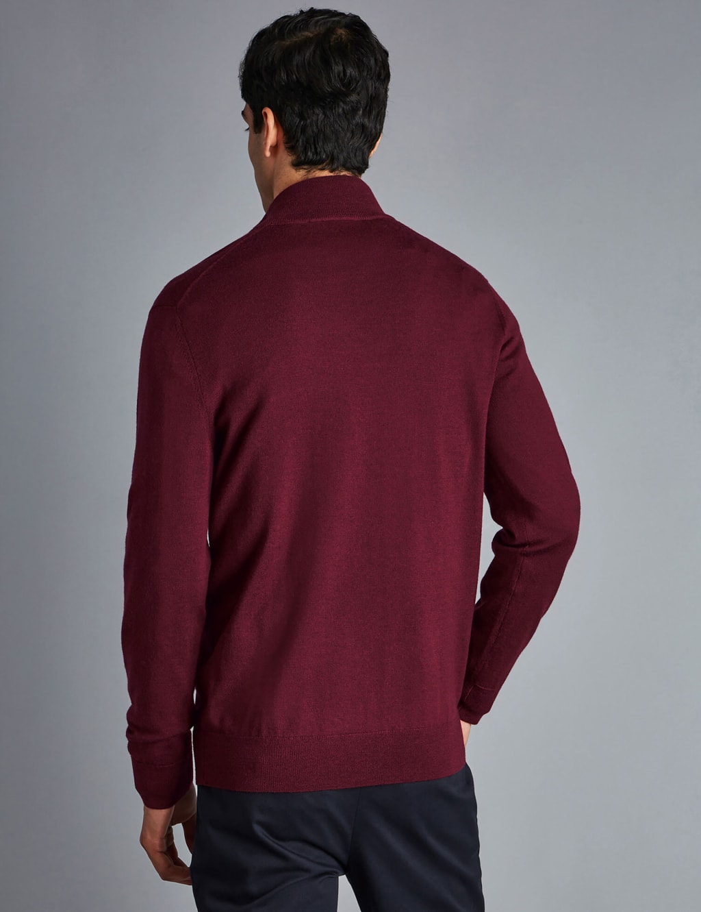 Pure Merino Wool Half Zip Jumper 4 of 6