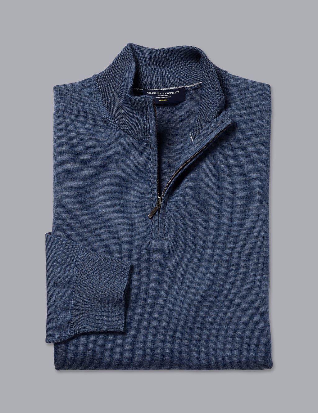 Pure Merino Wool Half Zip Jumper 2 of 6