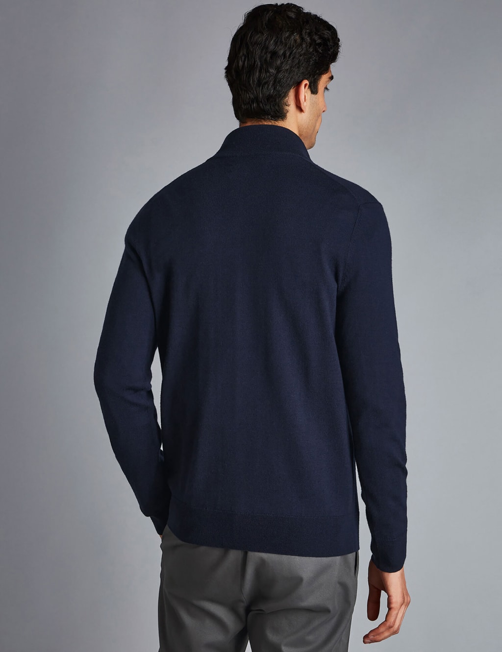 Pure Merino Wool Half Zip Jumper 4 of 6