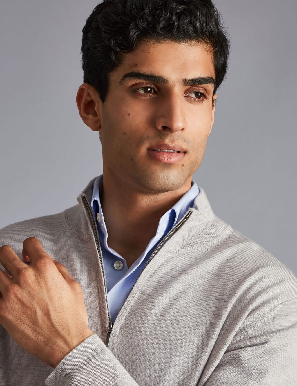 Pure Merino Wool Half Zip Jumper 3 of 6